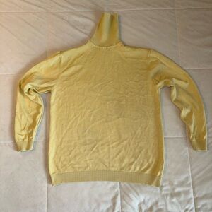 Elegant Yellow Turtleneck Sweater for Men